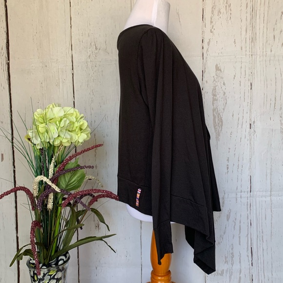 Talia Ainsley Long Sleeves Top Black XS - Picture 5 of 8